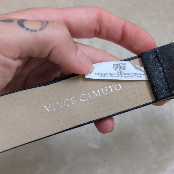 ✨ Vince Camuto Pearl-Studded Western Buckle Belt ✨ - Picture 3 of 4